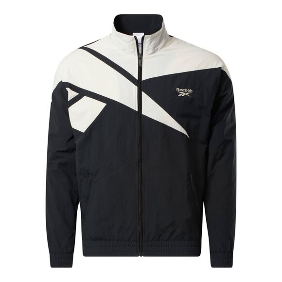 Reebok Men's Classics Vector FR Track Jacket Black/White - Picture 4 of 5